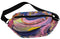 BelizeNY01B Black nylon/multi canvas reversible belt bag - Jeanne Lottie