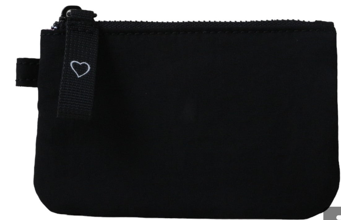CanadaNY01B Black nylon coin purse - Jeanne Lottie