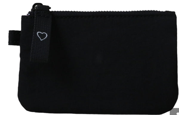 CanadaNY01B Black nylon coin purse - Jeanne Lottie