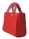 CandyPu08G Red quilted double handle satchel - Jeanne Lottie