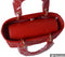 CandyPu08G Red quilted double handle satchel - Jeanne Lottie