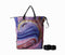 KoreaCA25B Multi colored reversible canvas/nylon tote/knapsack - Jeanne Lottie