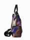 KoreaCA25B Multi colored reversible canvas/nylon tote/knapsack - Jeanne Lottie
