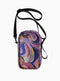 PanamaNY01B Black nylon/multi canvas phone holder - Jeanne Lottie