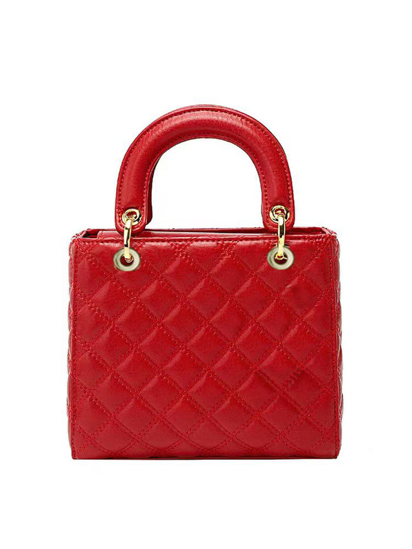 Candy Quilted Vegan Satchel - Jeanne Lottie