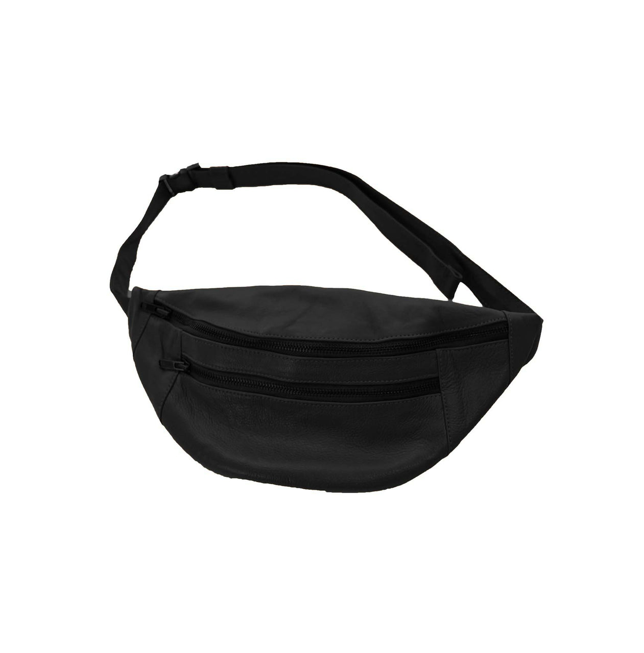 RemiLe01S Black Leather Belt Bag - Jeanne Lottie